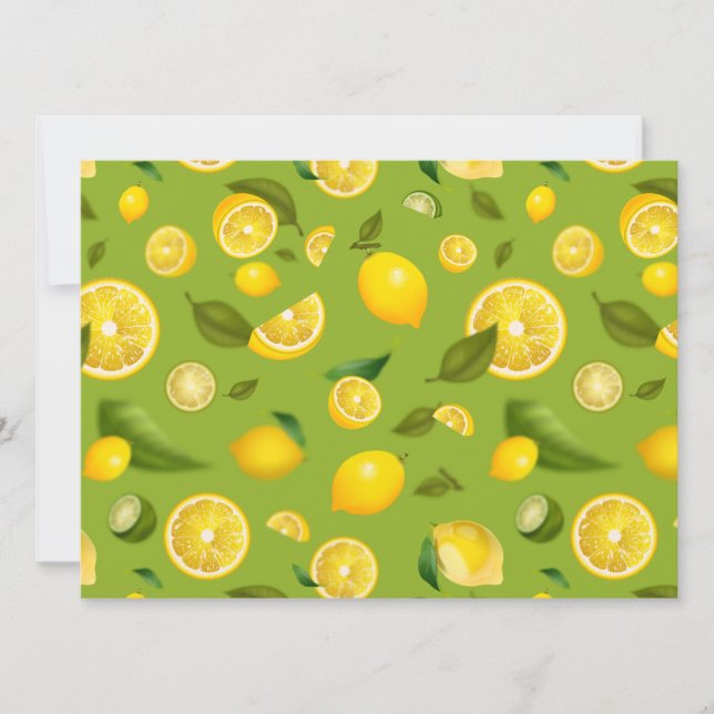 Faire-part Citron Variété 8 (Devant)