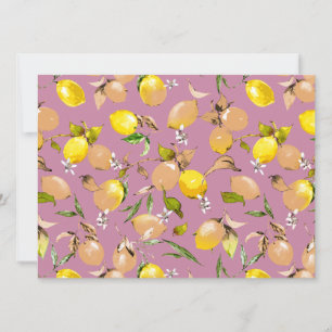 Faire-part citrons aquarelle 25