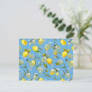 Faire-part citrons aquarelle 27