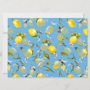 Faire-part citrons aquarelle 27