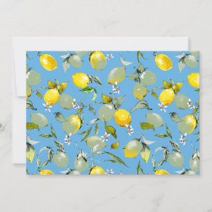 Faire-part citrons aquarelle 27