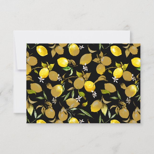Faire-part citrons d'aquarelle 30 (Devant)