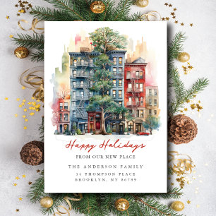 Faire-part City Apartment Christmas Nouvelle adresse