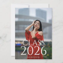 Classe de 2022 Photo texte personnalisé Graduation