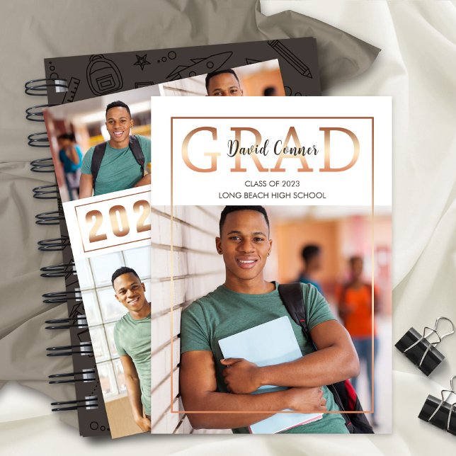 Faire-part Classe de 2023 Graduate Party 5 Photo (Créateur téléchargé)