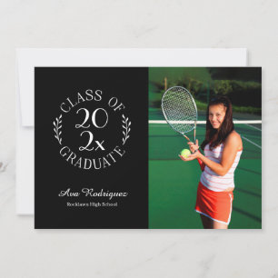 Faire-part Classe de 2025 Graduate 2 Photo Black Graduation