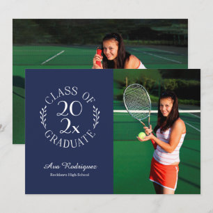 Faire-part Classe de 2025 Graduate 2 Photo Marine Graduation