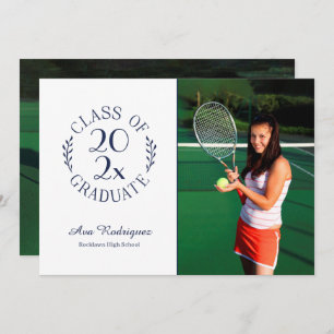 Faire-part Classe des diplômés Classique 2 Photo Marine Gradu