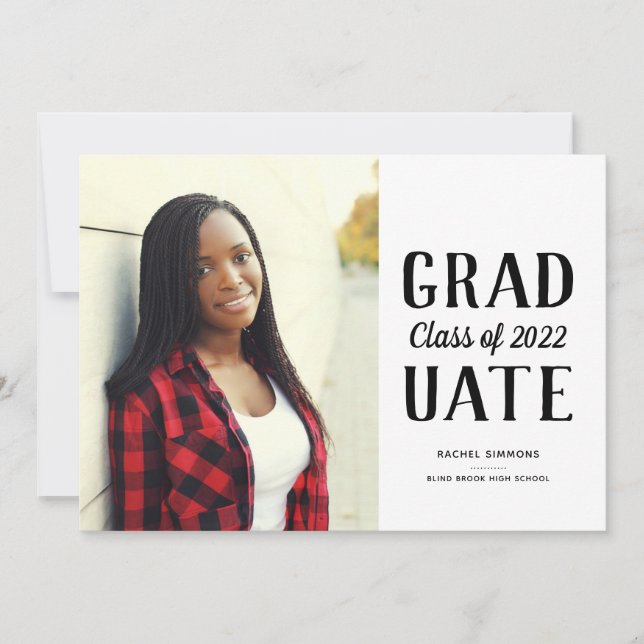 Faire-part Classe d'études empilées Type moderne (Devant)