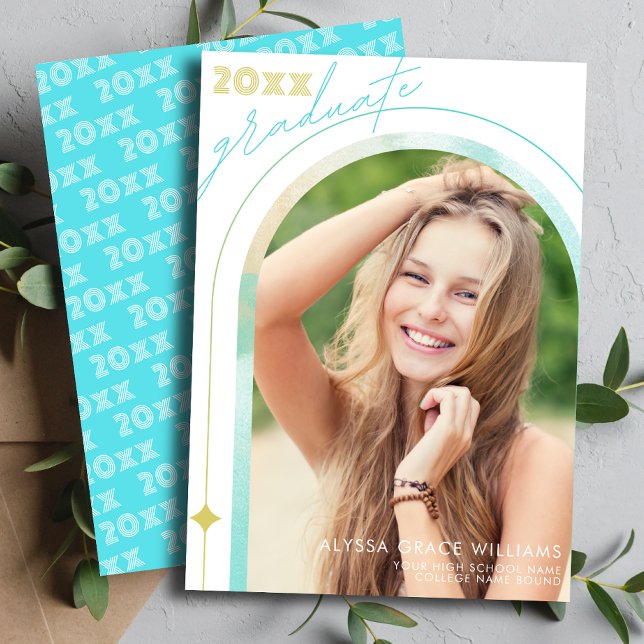 Faire-part Classe moderne Lycée - Arche photo (Créateur téléchargé)