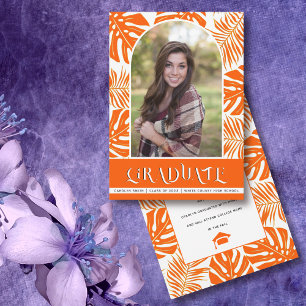 Faire-part Classe tropicale orange de 2024