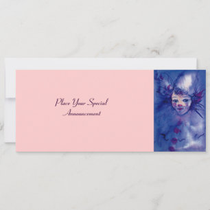 FAIRE-PART CLOWN DANS PURPLE