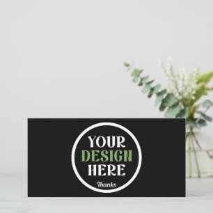 Faire-part Code QR de logo noir personnalisé pour la marque c