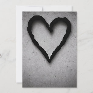 Faire-part Coeur gauche, no 01