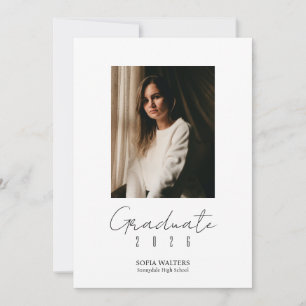 Faire-part Collage de photos Classe de script Promotion moder