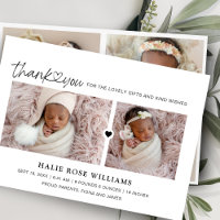 Collage de photos de naissance Chic Merci