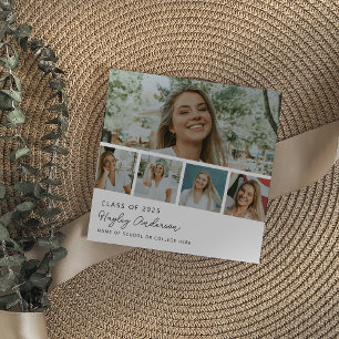 Faire-part Collage moderne de 5 bandes de photos