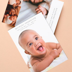 Faire-part collage photo en ligne bébé modifiable