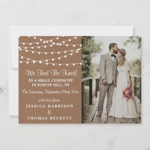 Faire-part Collection de Mariages Rustic Kraft
