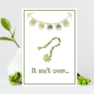 Faire-part Collier drôle de trèfle Saint-Patrick