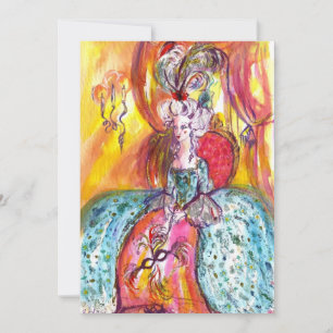 FAIRE-PART COLOMBINA / MARDI GRAS MASQUERADE BALL