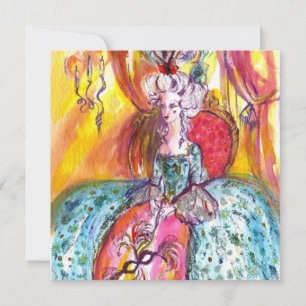 FAIRE-PART COLOMBINA / MARDI GRAS MASQUERADE BALL