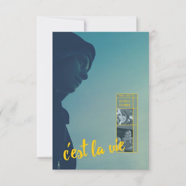 faire-part commémoratif c'est-la-vie (Devant)