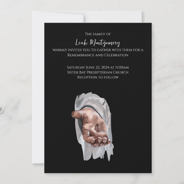 Faire-part commémoratif de Jésus (Devant)