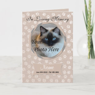 Faire-part commémoratif de la perte de chien ou de