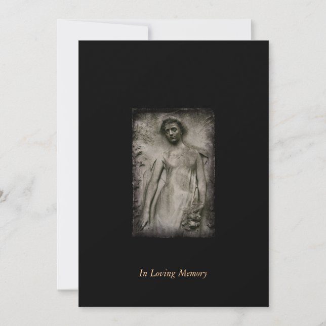 Faire-part commémoratif funéraire en mémoire (Devant)