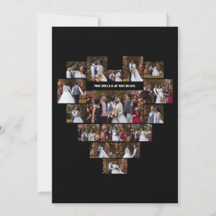Faire-part Concevez Votre Propre Collage De Photos En Forme D