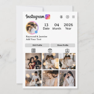 Faire-part Concevez votre propre collection de 7 photos