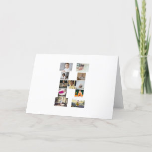 Faire-part Concevez votre propre lettre H photo Collage
