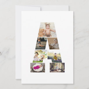 Faire-part Concevez votre propre lettre Un collage photo