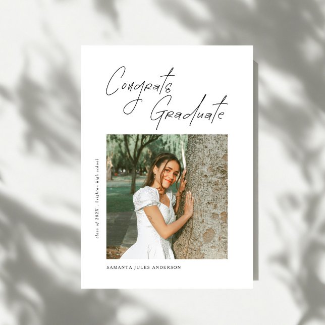 Faire-part Congrats Graduate Photo Graduation Announcement (Créateur téléchargé)