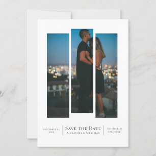Faire-part Couper Enregistrer la date Mariage Photo personnal