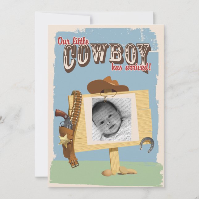 Faire-part Cowboy (Devant)