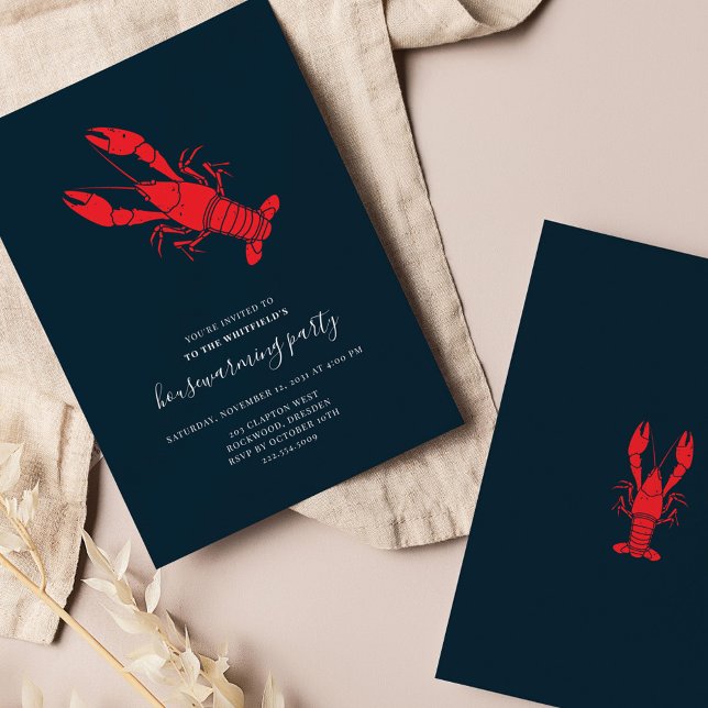 Faire-part Crawfish Seafood House Party (Créateur téléchargé)