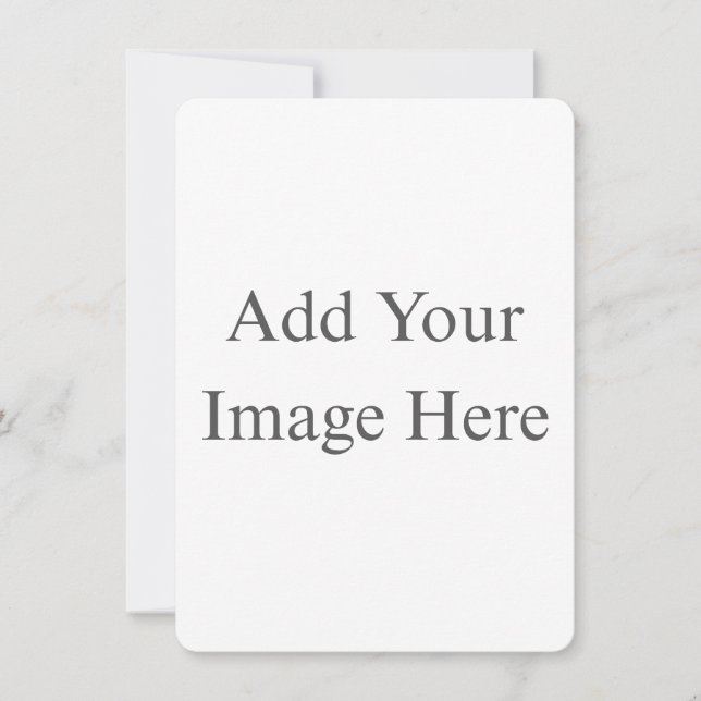 Faire-part Create Your Own white Flat Announcement Card (Devant)