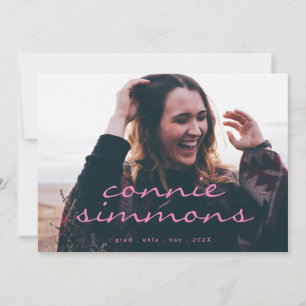 Faire-part Création Script Designer Grad Grad Grad Deux Photo