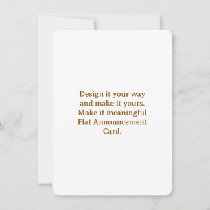 Faire-part Créez votre 4,5" x 6,25" arrondi personnalisé