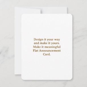 Faire-part Créez votre personnalisation 4,25" x 5,5" arrondi