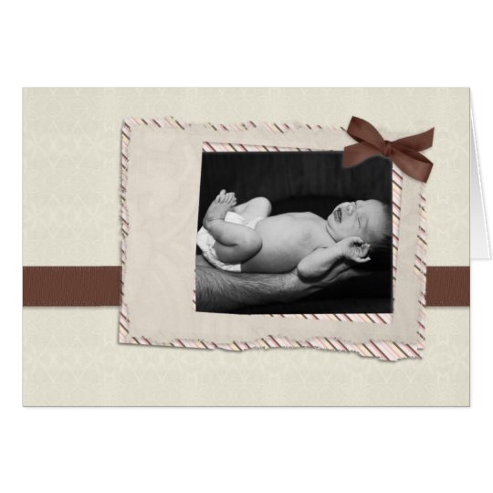 Faire-part crème de bébé de Brown