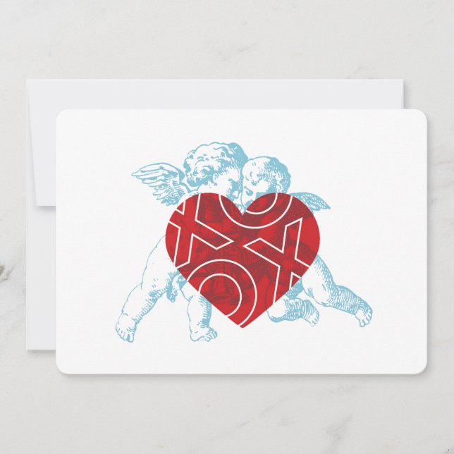 Faire-part Cupid Love Valentine Card. (Devant)