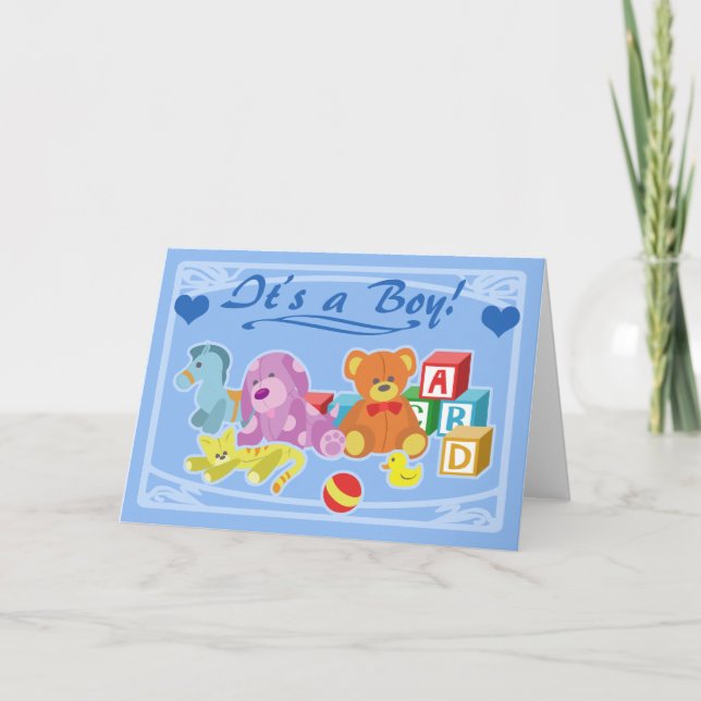 Faire-part Cute Dolls - C'est un garçon ! (Devant)