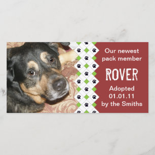 Faire-part d'adoption chien/chiot