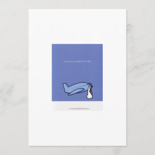 Faire-part d'adoption de la livraison du plan aéri