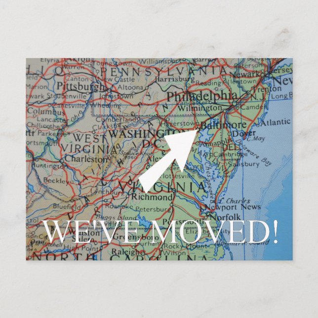 Faire-part d'adresse Baltimore (Devant)