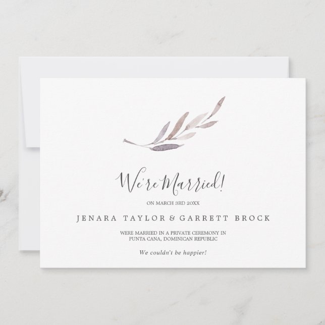 Faire-part d'aménagement de verdure d'hiver (Devant)