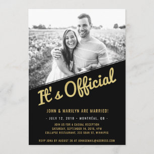 Faire-part d'aménagement et invitation à la récept